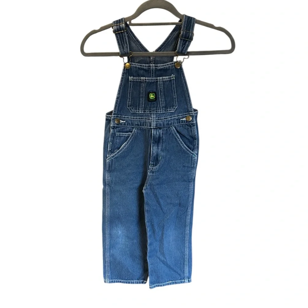 Boys size 5 LOT JOHN DEERE Overalls & Green JARVIS ARCHER Cableknit Sweater‎ 5